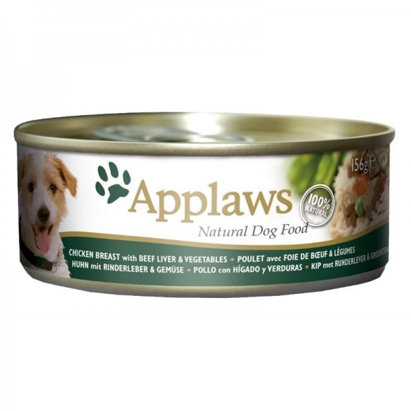 Applaws Dog konz. kuře, hovězí játra a zelenina 156 g