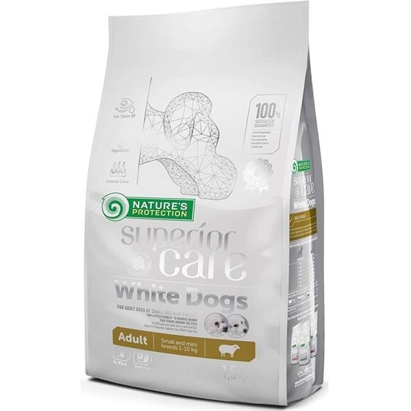Nature's Protection Superior Care White Dogs Adult Small Lamb 1,5 kg
