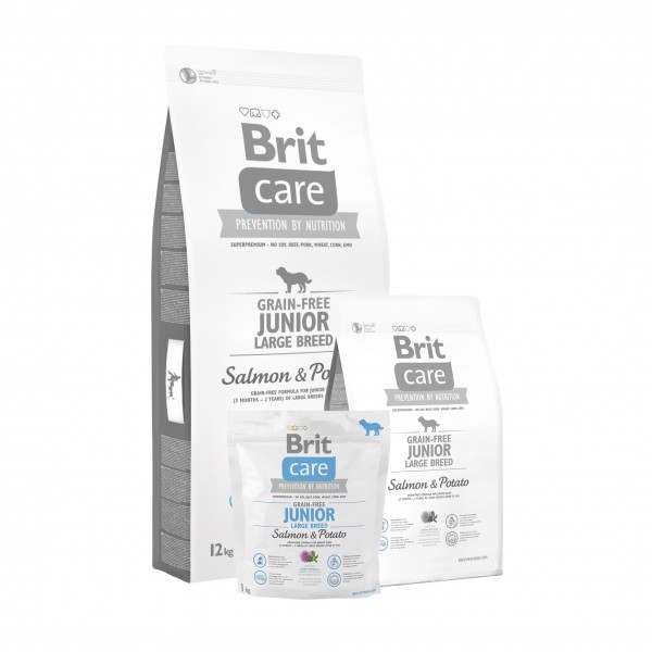 Brit Care Grain-free Junior LB Salmon & Potato 1 kg
