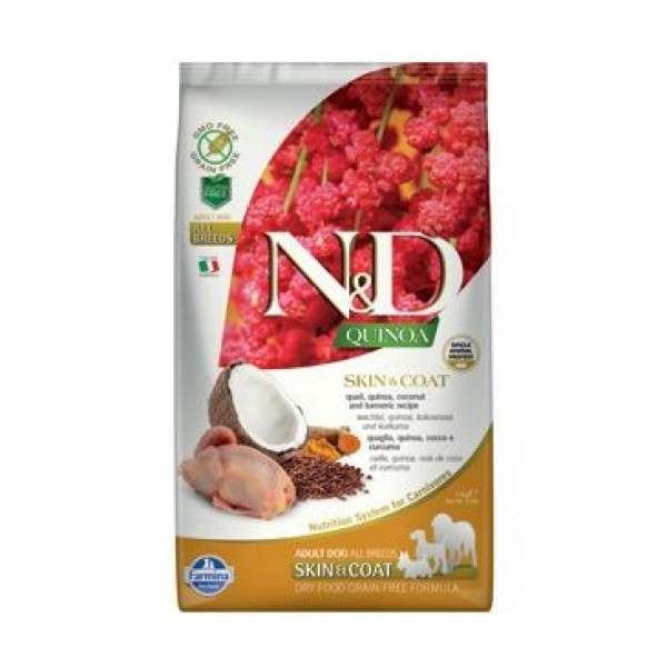 N&D Grain Free Quinoa Skin&Coat Quail & Coconut 2,5 kg
