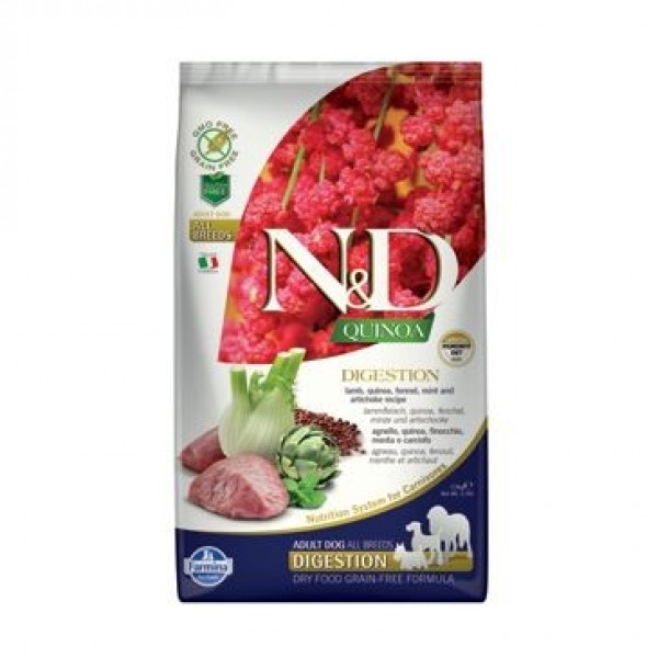 N&D Grain Free Quinoa Digestion Lamb & Fennel 2,5 kg