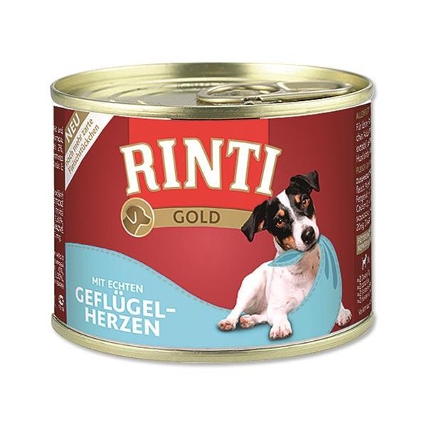 Rinti Gold dog konz. kuřecí srdce 185 g