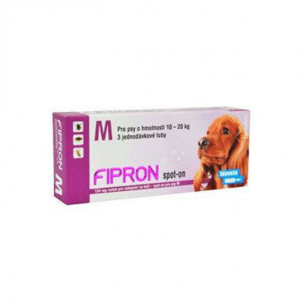 Fipron 134mg Spot-On Dog M sol 3x1,34 ml