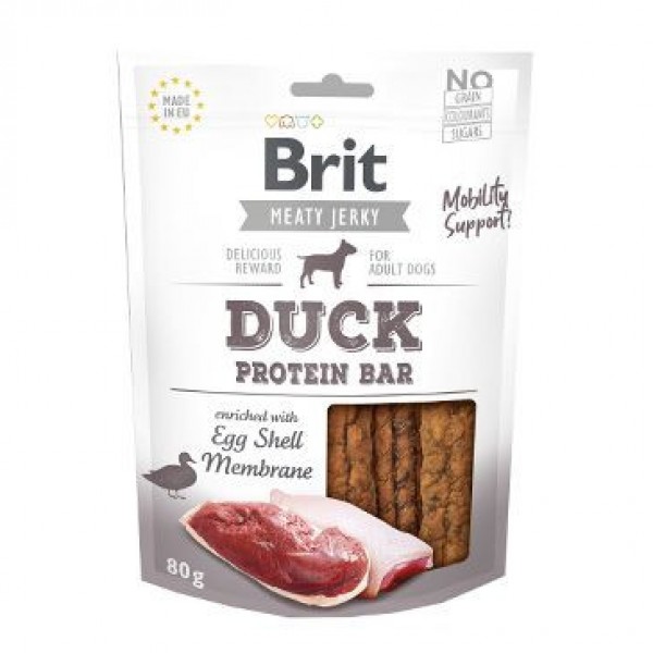 Levně Brit Jerky Duck Protein Bar 80 g
