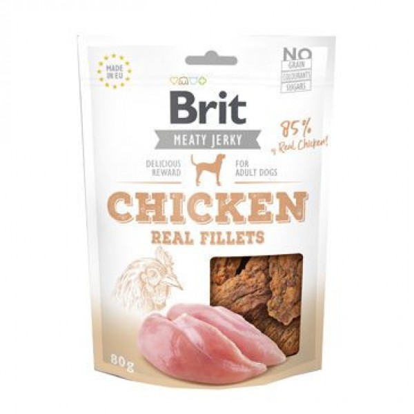 Levně Brit Jerky Chicken Fillets 80 g
